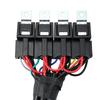 12V 16AWG 4-Gang LED Light Bar Wiring Harness Kit 720W Relay Fuse