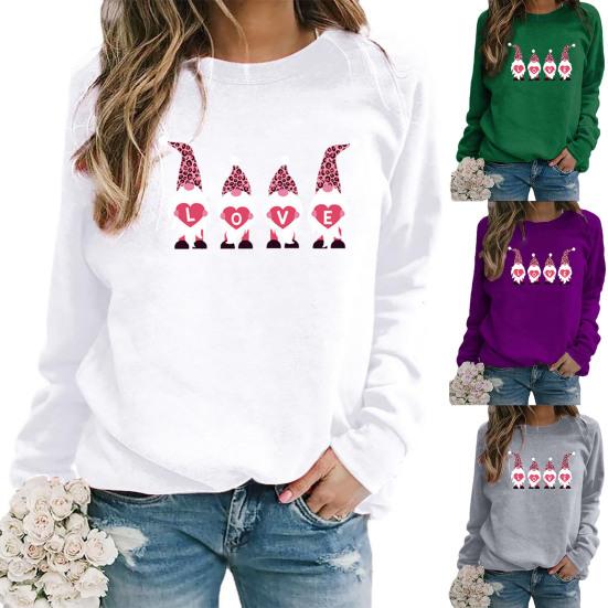 Gexifu O-Neck Long Sleeve Women 