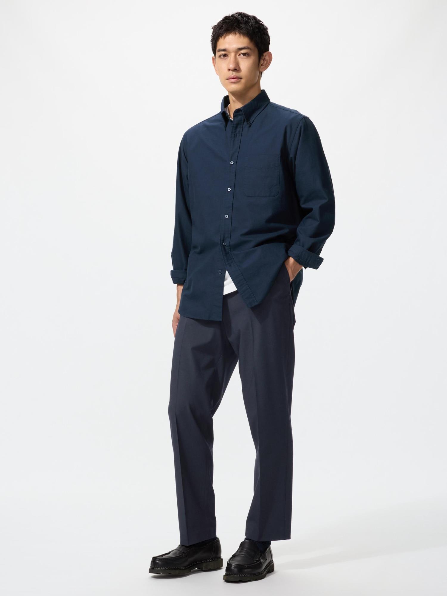 

Uniqlo Япония Умные брюки до щиколотки Стандартная посадка 69 NAVY/4XL