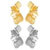 Flower Earrings Elegant Studs Earrings Modern Flower Ear Studs Alloy Texture Ear Jewelry Suitable for Stylish Outfits