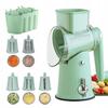  Vegetable Chopper Manual Dicer with Suction Base and Quick Cutting Blades, Multifunctional Kitchen Gadget, Black