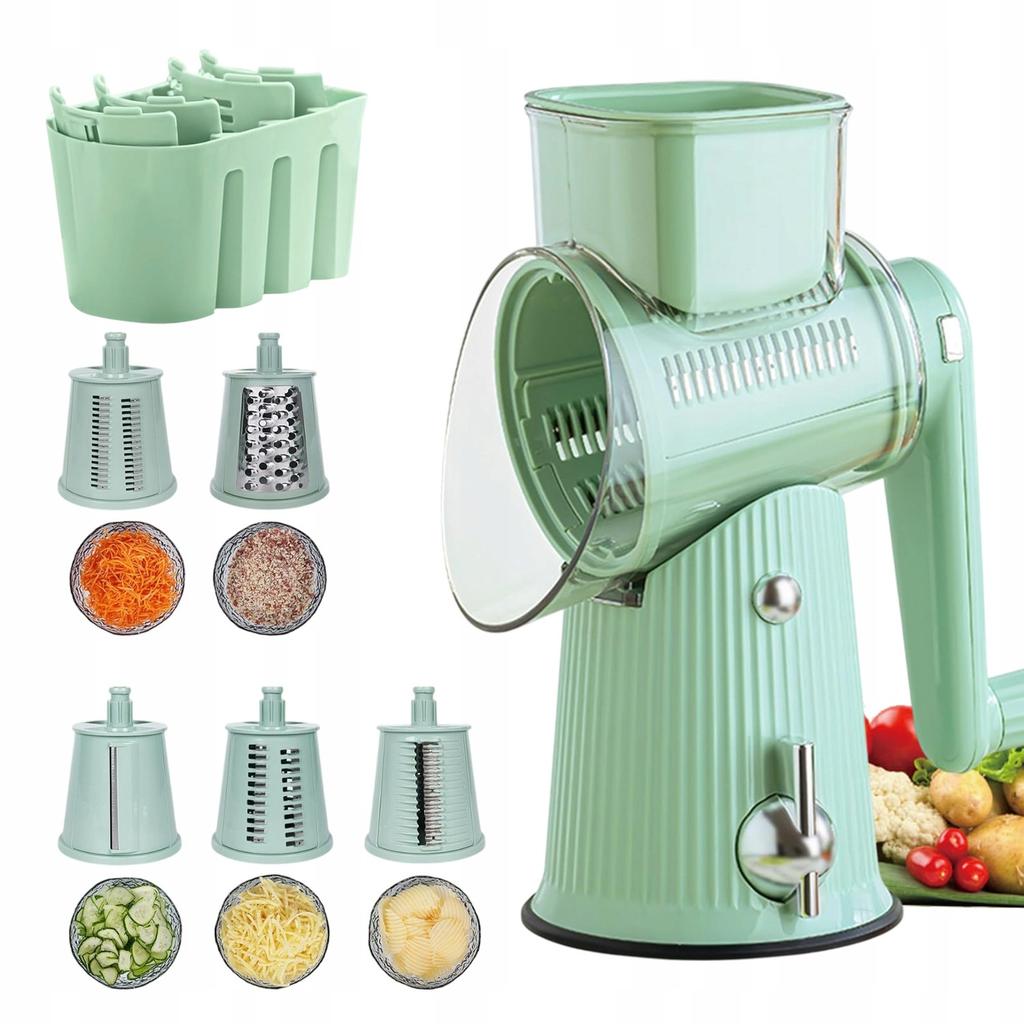 Vegetable Chopper Manual Dicer with Suction Base and Quick Cutting Blades, Multifunctional Kitchen Gadget, Black