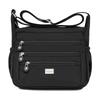 Large Capacity Water-Repellent Nylon Bag Women's Shoulder Crossbody Bag Multi-Pocket Middle-Aged Mother Bag