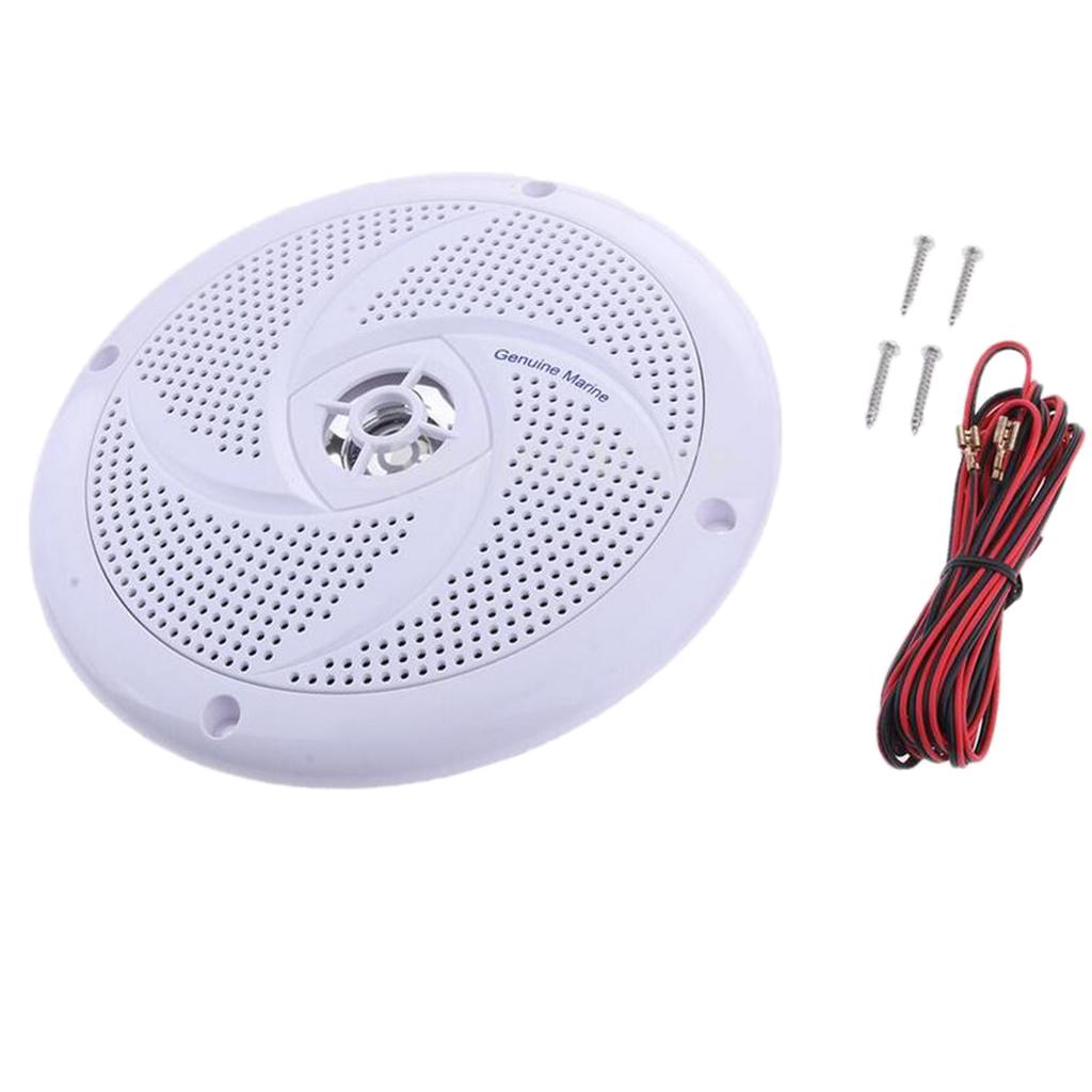 Plastic Waterproof Marine Speakers 60W Audio Horn White Loudspeaker for Boat Marine Stereo System белый