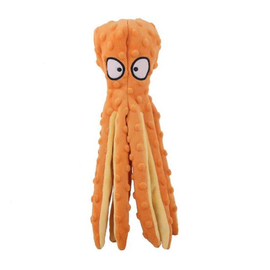 Plush Octopus Dog Chew Toy Small Medium Large Dog Cat Squeaky Stuffed Octopus Doll Indoor Outdoor Stress Relief Interactive Teething Toy Pet Supplies