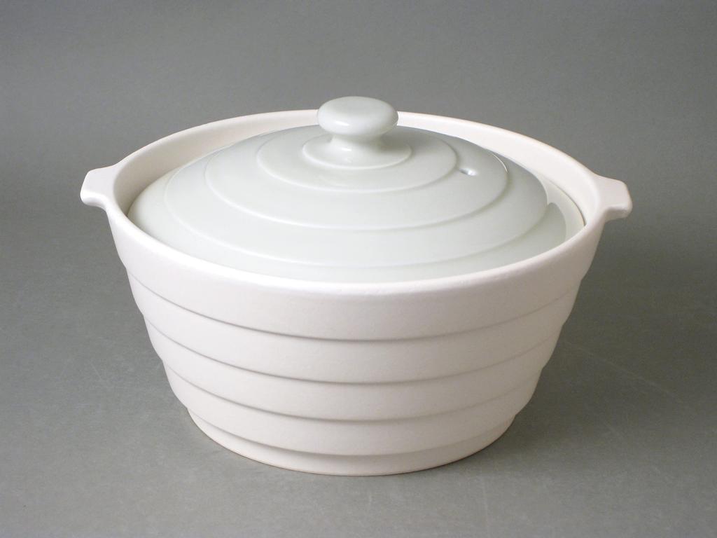 Yaemon Kiln Daikei Only Bowl, All-Purpose Cooking Pot, Oven, and Microwave Safe, Lightweight and Easy To Use, Arita Ware, Ivory, HJ-05