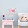 Adesivo Murale per Bambini Corona Murale Sfondo Camera dei Bambini Soggiorno Adesivo Rimovibile Il Principe Dorme Qui Decorazione Camera da Letto Principessa