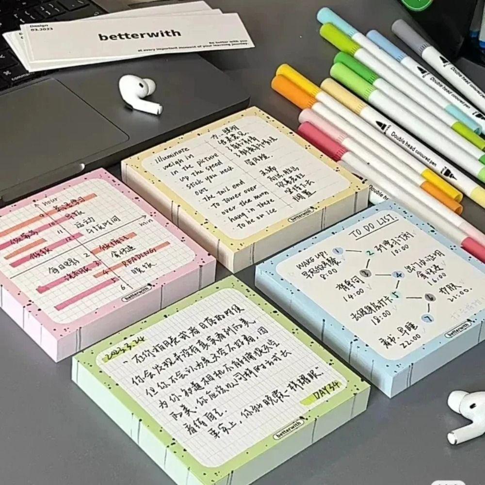 50 Pads/Pack Office Supplies Scrapbooking Notepads School Stationery Notepads Posits  Student