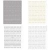 4 Sheets Self-Adhesive Nail Sticker Fashion Nails Decals 3D Star Nails Art Stickers Manicure Accessories