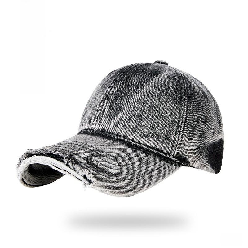 

Waterwashed Cotton Baseball Cap With Sun Protection For Men And Women Black
