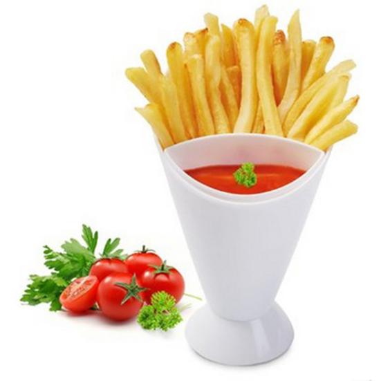 Snack Cup 2 In 1 Design Practical Kitchen Tool Useful Snack Cone Cup for Kitchen