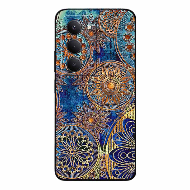 3D Emboss Cases For Redmi 15 5G 4G Relief Emboss Soft Silicone Back Cover For Xiaomi Redmi15 Flower Relief  Funda Redmi 15 4G 5G