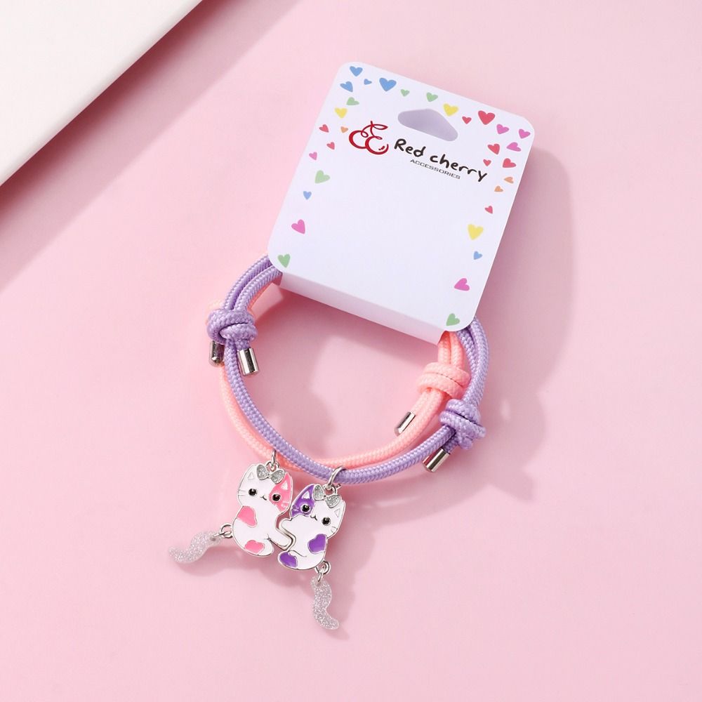 Love Magnetic Heart Bracelet Contrasting Colors Fortune Bracelet Couple Bracelet  Decoration