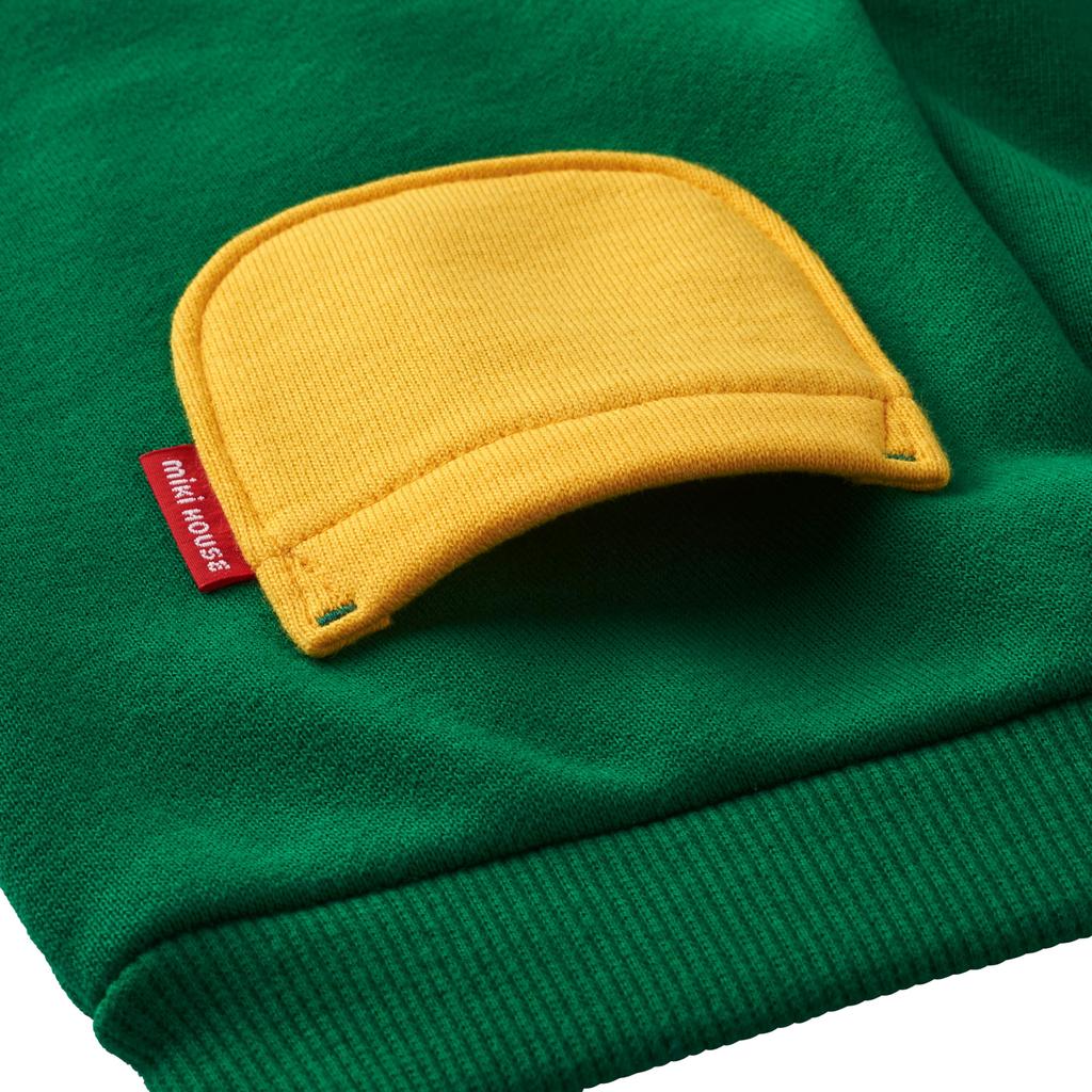 MIKIHOUSE Web Limited Logo Pants, Kids Baby Boys Girls, Size 100cm, Green, Model 10-3219-680