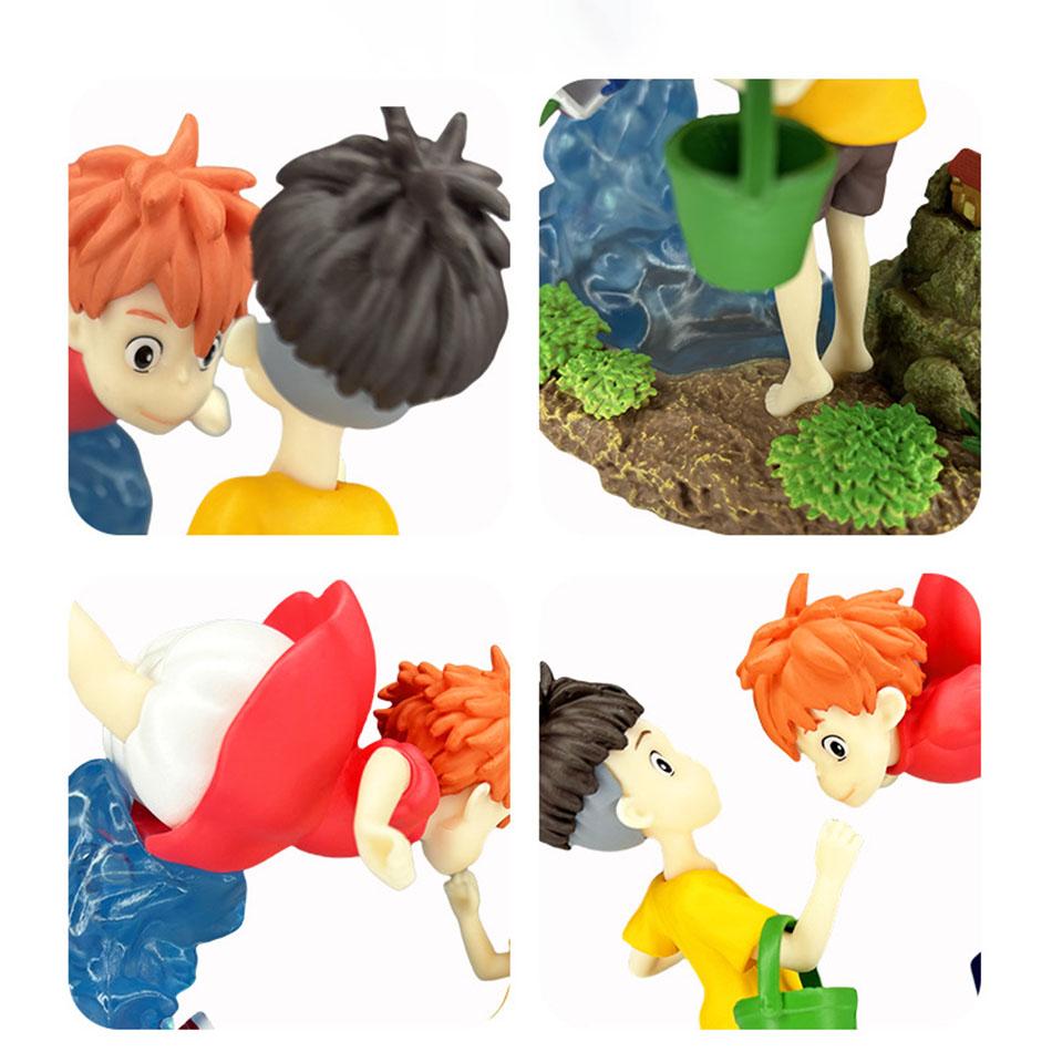 Ponyo On the Cliff Figure Sou Sky Seagal PVC Action Anime Statue Collection Model Toy