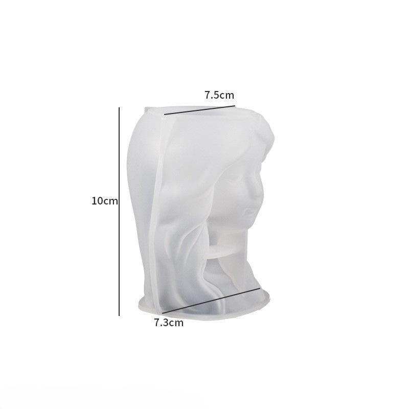 

Силиконовая форма 3D, милая девушка, цветочный горшок, форма для поделок своими руками, гипсовая свеча, кристалл, эпоксидная смола, форма для домашнего декора