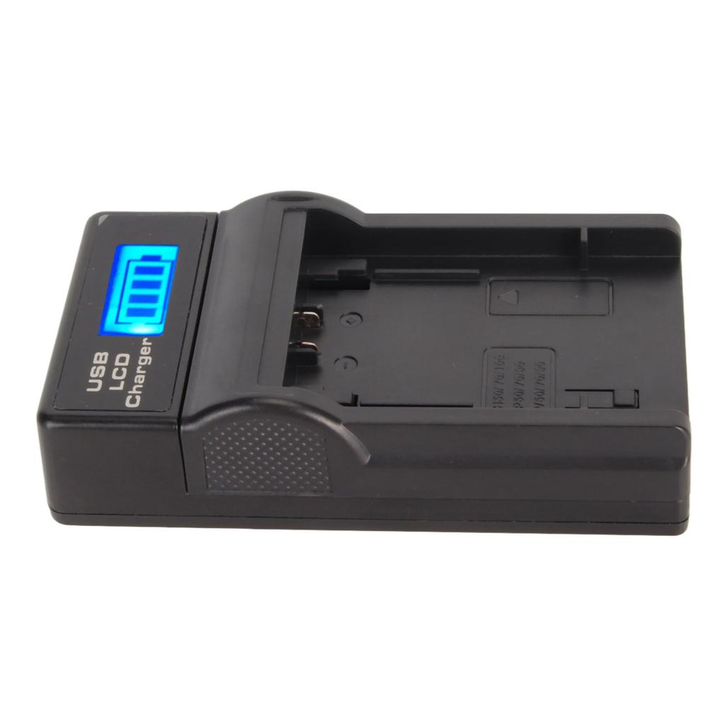 USB Camera Battery Charger Single Battery Charger with Power Display for NP FV FH70 FP for VG30 CX610E CX680 PJ820E 5V
