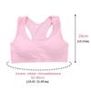 Teenageer Girls Sports Bra Gym Cotton Underwear Training Vest Young Wireless Bra with Chest Pad