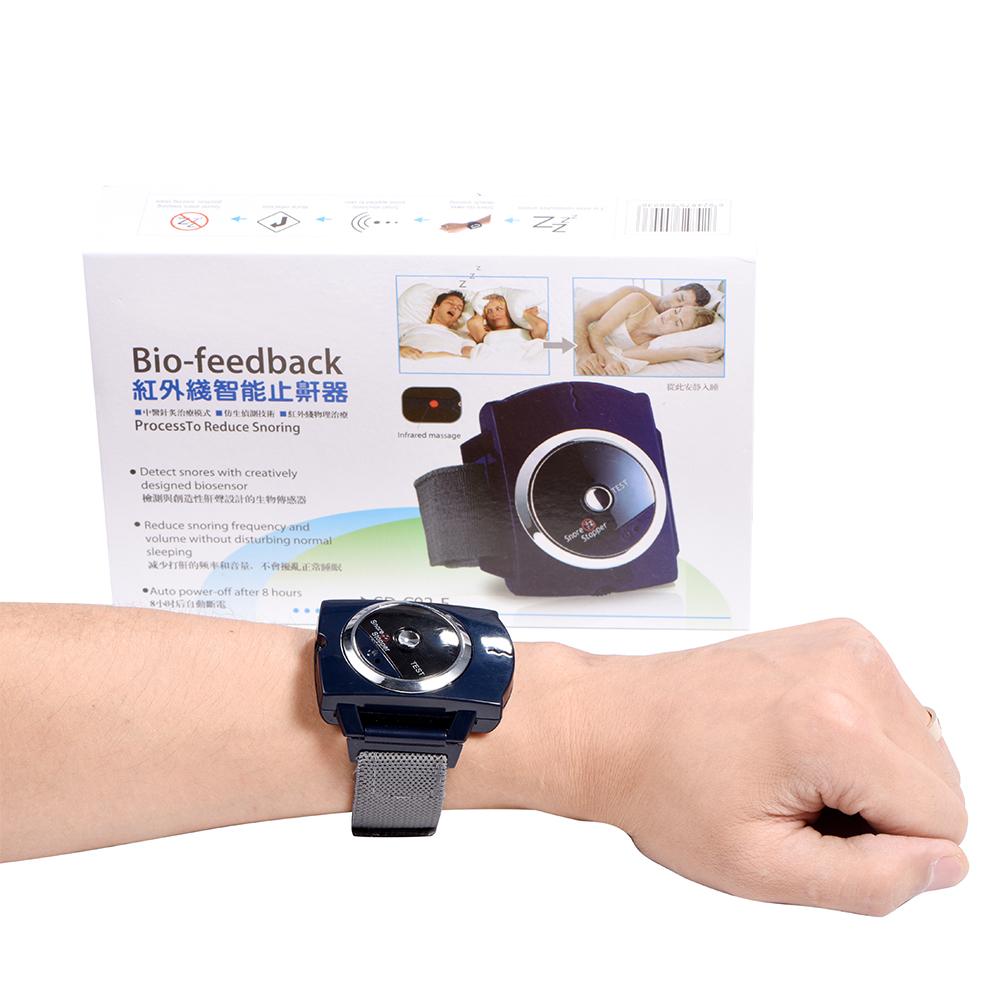 Infrared Intelligent Anti Snoring Device Wristband Watch Anti Snoring Bio Feedback
