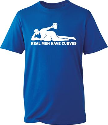Real Men Have Curves Funny Dad Joke Graphic Father's Day Gift Mens T-Shirt