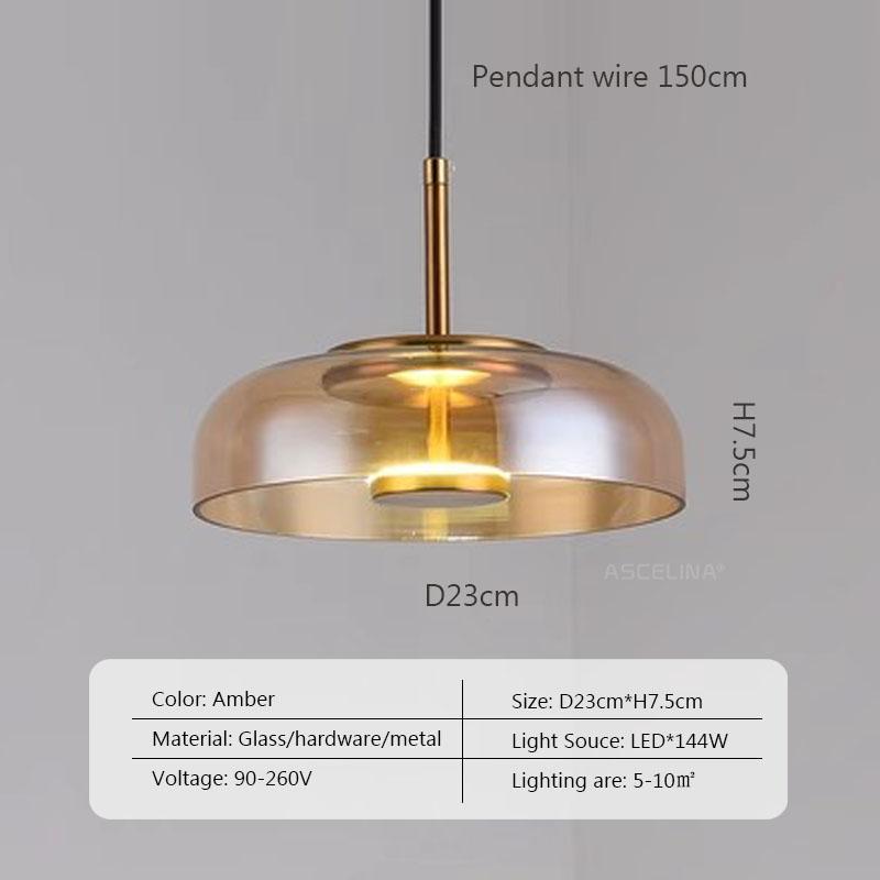 Modern Pendant Lights Nordic LED Glass Hanglamp For Dining Room Bedroom Loft Lamp Bar Decor Luminaire Suspension Light Fixtures