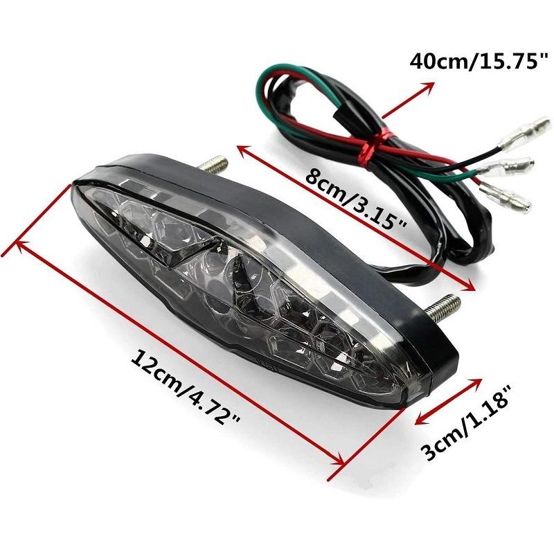 1 Stück Kennzeichenleuchte Rücklicht Universal 12V Motorrad Brems Stopp Rückleuchten Motorrad Ausrüstung Motorrad Lampenzubehör