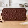 Home Baking Gadgets 19-Hole Silicone Button Molds, Three Sizes DIY Cake Decorating Tray, Cookie Molds Flexible Easy Release for Chocolate And