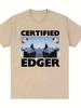 New Fashionable Edge Meme Pattern TShirt Funny NutFree Novel Casual and Comfortable ShortSleeve Shirt