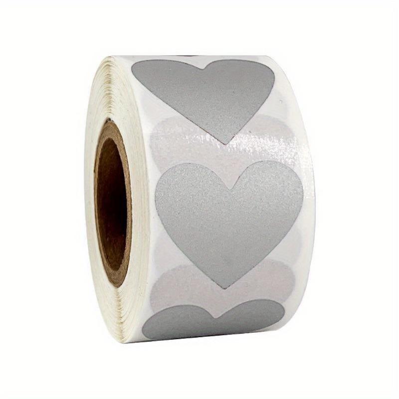 300pcs/roll  Heart Scratch Off Stickers Scratch Off Labels Sticker for Party Activity Favors Stationery Sticker