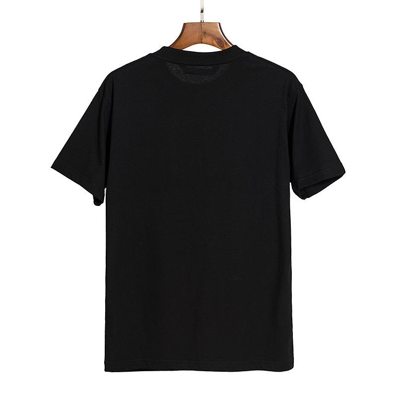 Grenzüberschreitende europäische und amerikanische Trendmarke Palm Angel Liebesbrief geschmolzen bedrucktes kurzärmeliges T-Shirt Herren und Damen Amerikanischer High Street