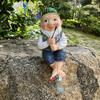 Fishing Old Man With Beard Dwarf Garden Decoration Resin Garden Ornaments Design Decorations