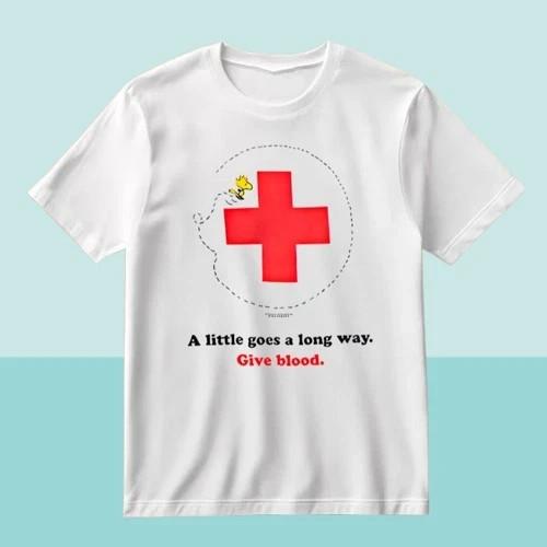 Red Cross X Peanuts Celebrate 75 Years Of Snoopy T Shirt XXXXL