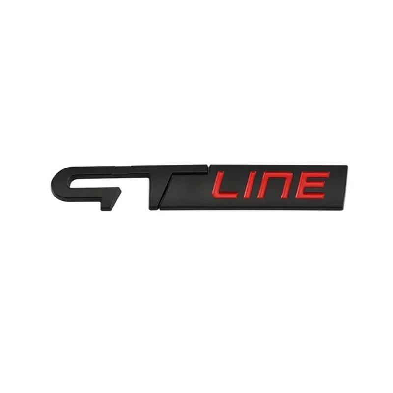 3D Metal GT RS LINE Rear Boot Side Emblem Sticker Decals for Logan Clio Megane 2 3 4 Captur Twingo Duster Kadjar