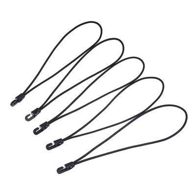 5 Stück Bungee-Seil mit Haken 10/15/20/25/30 cm Hohe Elastizität Expander mit Haken Gummi-Spanner mit Haken für Zelt