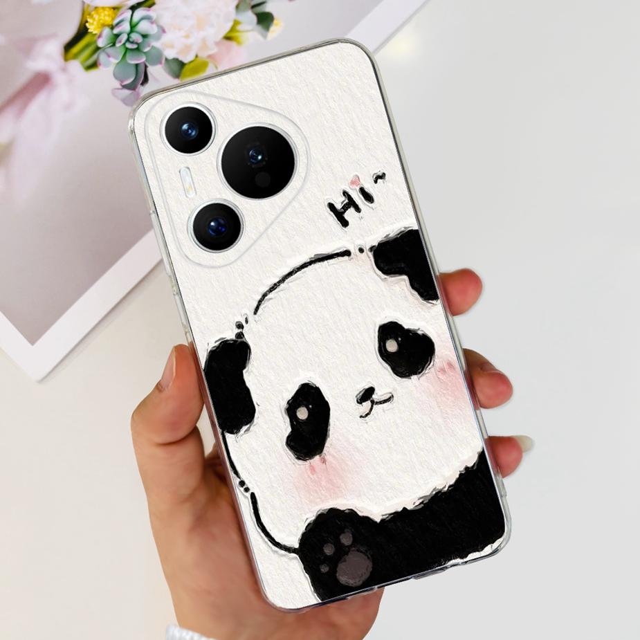 Für Huawei Pura 70 Hülle Niedliche Cartoon Bemalte Abdeckung Klare Silikon Handyhülle Für Huawei Pura 70 Pro Plus Pura70 Pro + Weiche Hülle