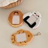 INS Fish Rice Ball Plush Photocard Holder Kpop Idol Photo Sleeve Protective Case Student ID Card Cover With Keychain Pendant