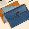 Leather Data File Bag Waterproof Business Document Bag A4 File Bag Storage Bag  Material