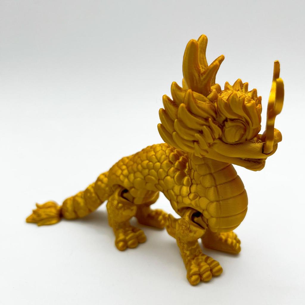 Multicolor 3D Printed Qilin Knight Figurine: Mythical Beast Craft