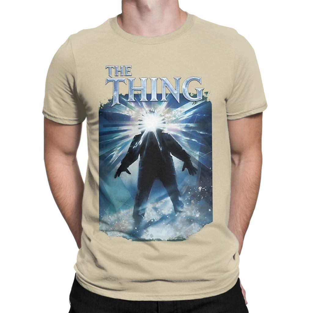 Classic Horror Icon Film Graphic Outerwear Funny 100 Cotton Tshirt The Thing Tops Tees For Unisex