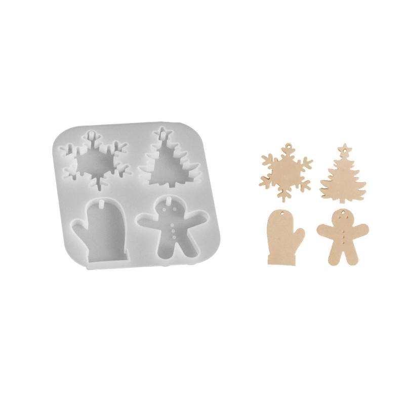 

Food Grade Silicone Christmas Craft Mould Set for Home Decoration Reusable