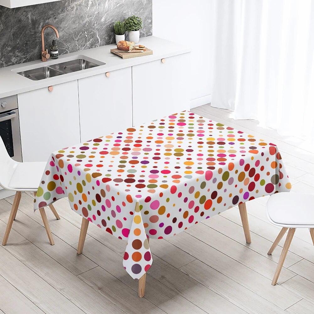 Boho Geometric Tablecloth Waterproof Rectangular  Wedding Party Restaurant Table Banquet Decor Kitchen Home