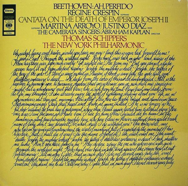 

LP Record LUDWIG VAN BEETHOVEN NEW YORK PHIL Ah Perfido Op. 65 Canata On Th S72750 CBS UK Classical Used