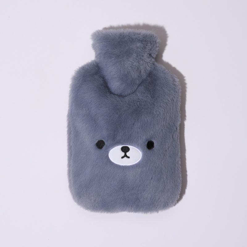 

Большая плюшевая грелка для девочек - Милая мультяшная грелка для рук на зиму 500ml 13.5*18cm темно-серого