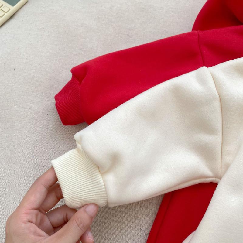 Salopete de Crăciun pentru bebeluși cu glugă, toamnă iarnă, hanorac pentru copii mici, haine pentru bebeluși, Anul Nou, costume pentru copii