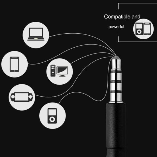 Powerful Bass Sound Wired In-ear Headphones Earbuds with Mic for Phone Computer