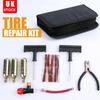 1 Set Tire Tyre Repair Kit Puncture Tubeless Tools Emergency Bike Motorcycle Car Tire Repair Tool Set With Rubber Strips