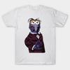 Herren Schwarzes Print-T-Shirt Gonzo No-Cut Transferpapier Druck Baumwoll-T-Shirt