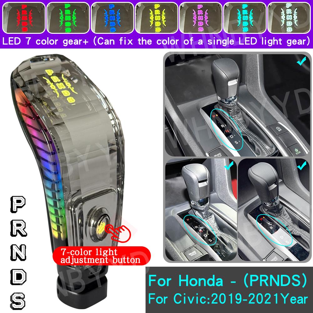 Car Gear Shift Knob Automatic Transmission For Honda Accord 7 8 9 10 Th Civic Fit CR-V CRV 54131TLAA63ZA LED crystal Shift Lever