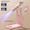 Nails Lamp with Base Portable Nail UV LED Lamp Rechargeable Nails Gel Polish Drying UV Lamp for Nails Art Desk Stand