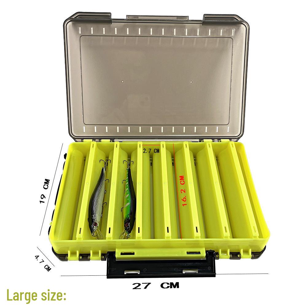 Doppelseitige Angelbox für Kunstköder: Minnow, VIB, Spinner, Hart- & Weichköder